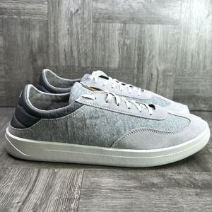 OluKai Puliki Sneakers Mens 11.5 Fog Grey Suede Jersey Casual NEW 10528-2526